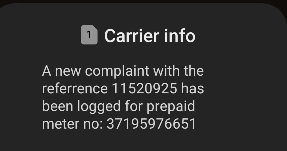 Sugardripke's tweet photo. @KenyaPower_Care  good morning, following up on this complain I made yesterday at 3pm. We still don't have power. https://t.co/oKtLVgoS6q