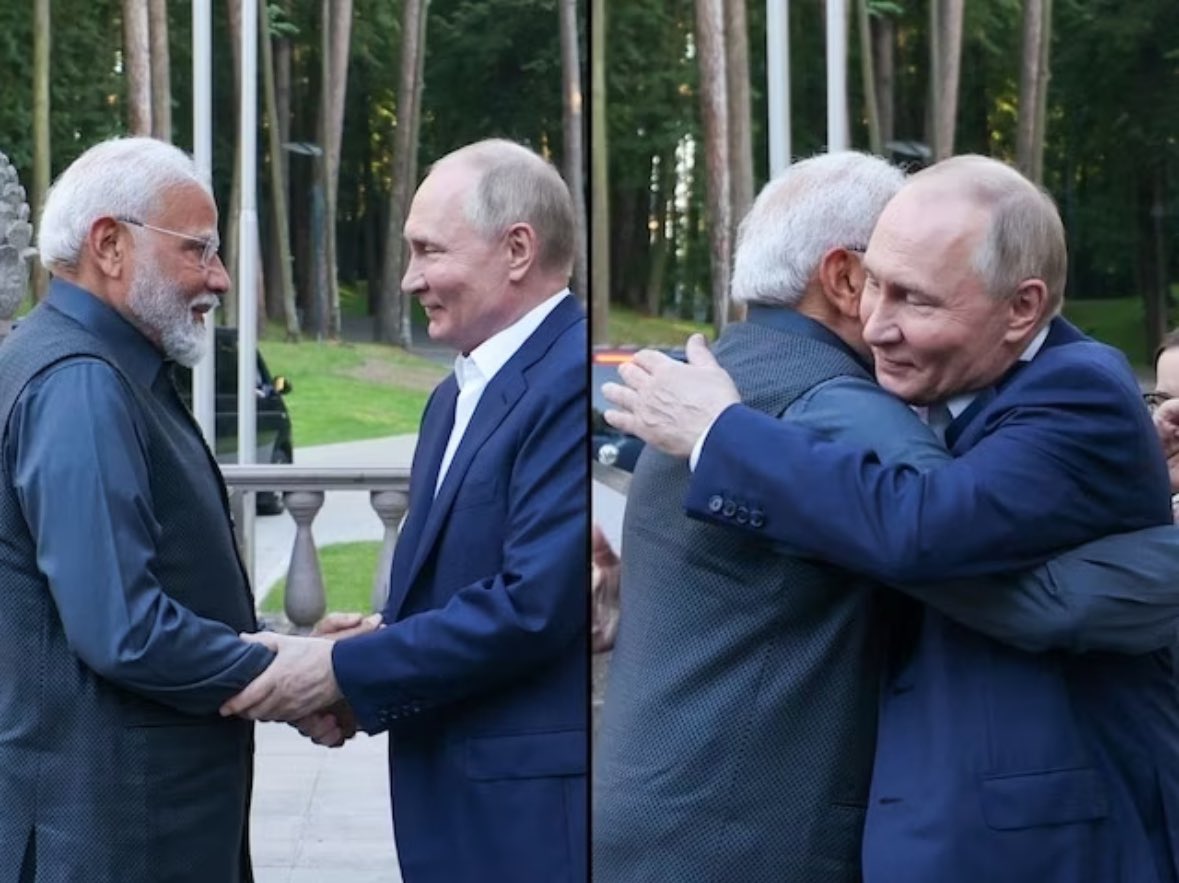 Nothing special. The leader of the largest democracy in the world gave warm hugs to the leader of one of the largest autocracies, which started an aggressive war, occupied part of the territories, and on the very day of this meeting, bombed children's hospital where children were