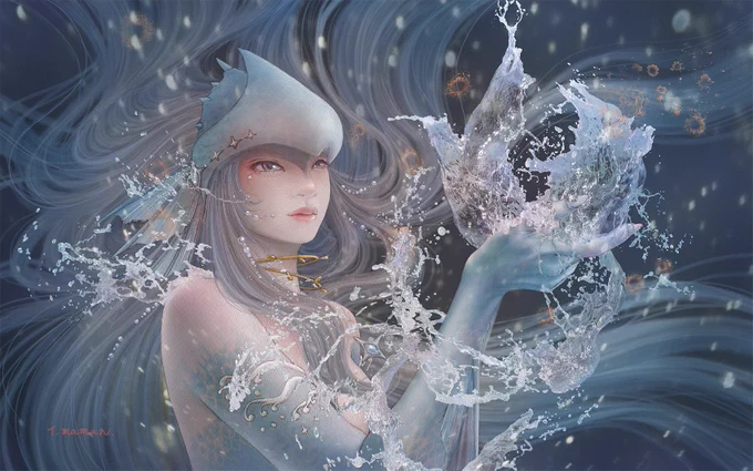 #暑いので涼しげな画像を貼る #過去絵