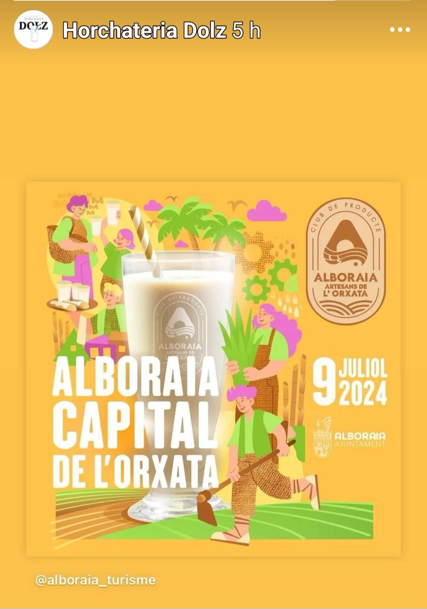 #Aporeldiamasrisueño y dulce en #Alboraia, Capital de l'orxata.Para Dolze, la de mi amigo <a href="/juanma_dolz/">Juan Matias Dolz 💯🦇🦇</a> <a href="/HorchateriaDolz/">Horchateria Dolz 💯🦇🦇</a>  ¡ y vixca Valencia,nuestra terreta !