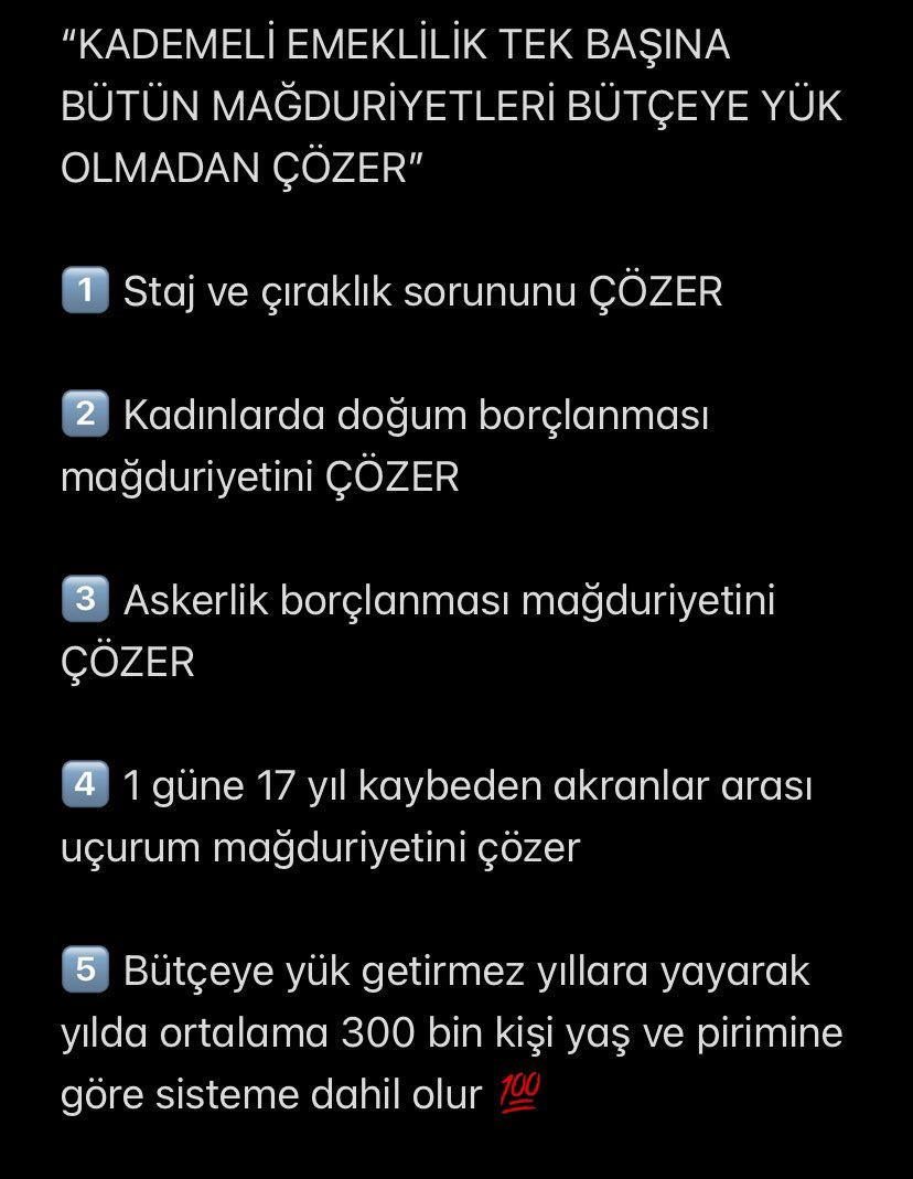 Didem77dido's tweet photo. 🟢 Kademeli Emeklilik bir hak ve adalet arayışıdır!

🟢 Kademeli Emeklilik Anayasal Hakkımızdır!

🟢 Hakkaniyetli, makul ve ölçülü bir kademeli emeklilik sistemi,99 sonrası sgk girişlilerin hakkıdır!

@_cevdetyilmaz
@isikhanvedat
@yilmaztunc
@AvOzlemZengin

#KademesizEytZulümdür https://t.co/Vw1aly8zMq