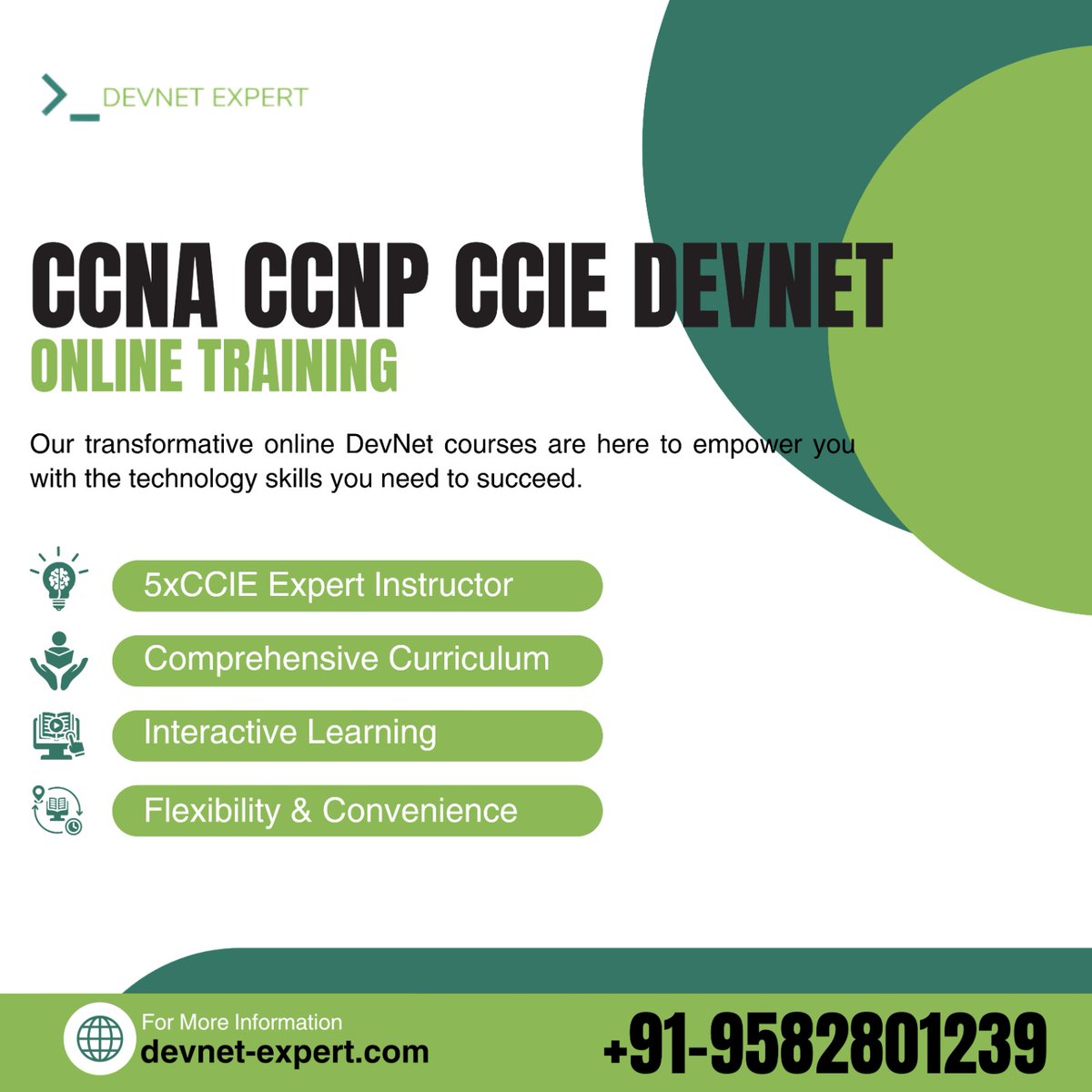 devnetexpert1's tweet photo. Here are descriptions for CCNA, CCNP, and DevNet online training programs:
𝗘𝗻𝗿𝗼𝗹𝗹 𝗻𝗼𝘄: https://t.co/tvaFr5U1P7
𝗖𝗼𝗻𝘁𝗮𝗰𝘁 𝘂𝘀: +91-9582-801-239
𝗘𝗺𝗮𝗶𝗹: info@devnetexpert.com
#CCNAtoCCIEDevNet #IntegratedLearning #NetworkEngineering #CiscoCertifications #DevNet https://t.co/duPbWNhnuR