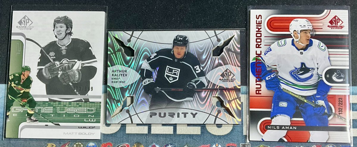 supermikeio's tweet photo. So went to the mall to hide in the A/C and wound up finding this on sale and came home with it. 2022-23 SP Game @UpperDeckHockey It was a super fun rip at the ‘price’ I got it for. @CanadiensMTL @DetroitRedWings #1packaday https://t.co/ht9jkYROyO