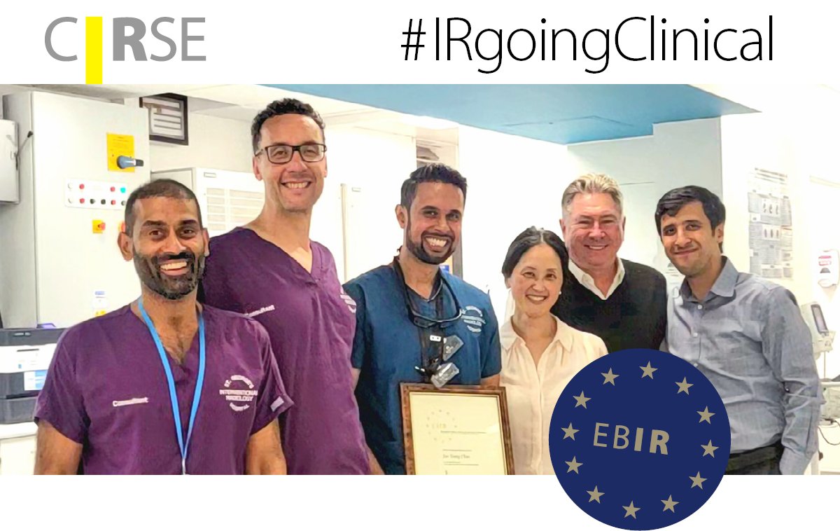 cirsesociety's tweet photo. Clinical IR Tuesday meets the #EBIR

#ClinicalPractice in IR is an integral part of the European Curriculum and Syllabus for Interventional Radiology under chapter 2.1.6 and of the #EBIR. Read it here: https://t.co/0HXfS5x4ew (1/7) https://t.co/MexVgxZOSk