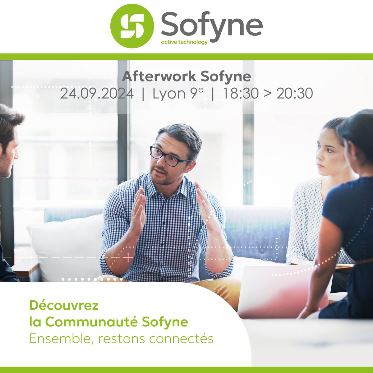 SofyneTech's tweet photo. Découvrez l'univers Sofyne ! 🤖

Venez nous rencontrer lors de notre journée portes ouvertes le 24 septembre à Lyon.

Au programme : innovations, équipes passionnées et ambiance décontractée.

Réservez vite votre place 👉 https://t.co/LsQFUofMDt https://t.co/cwy2wagrl2