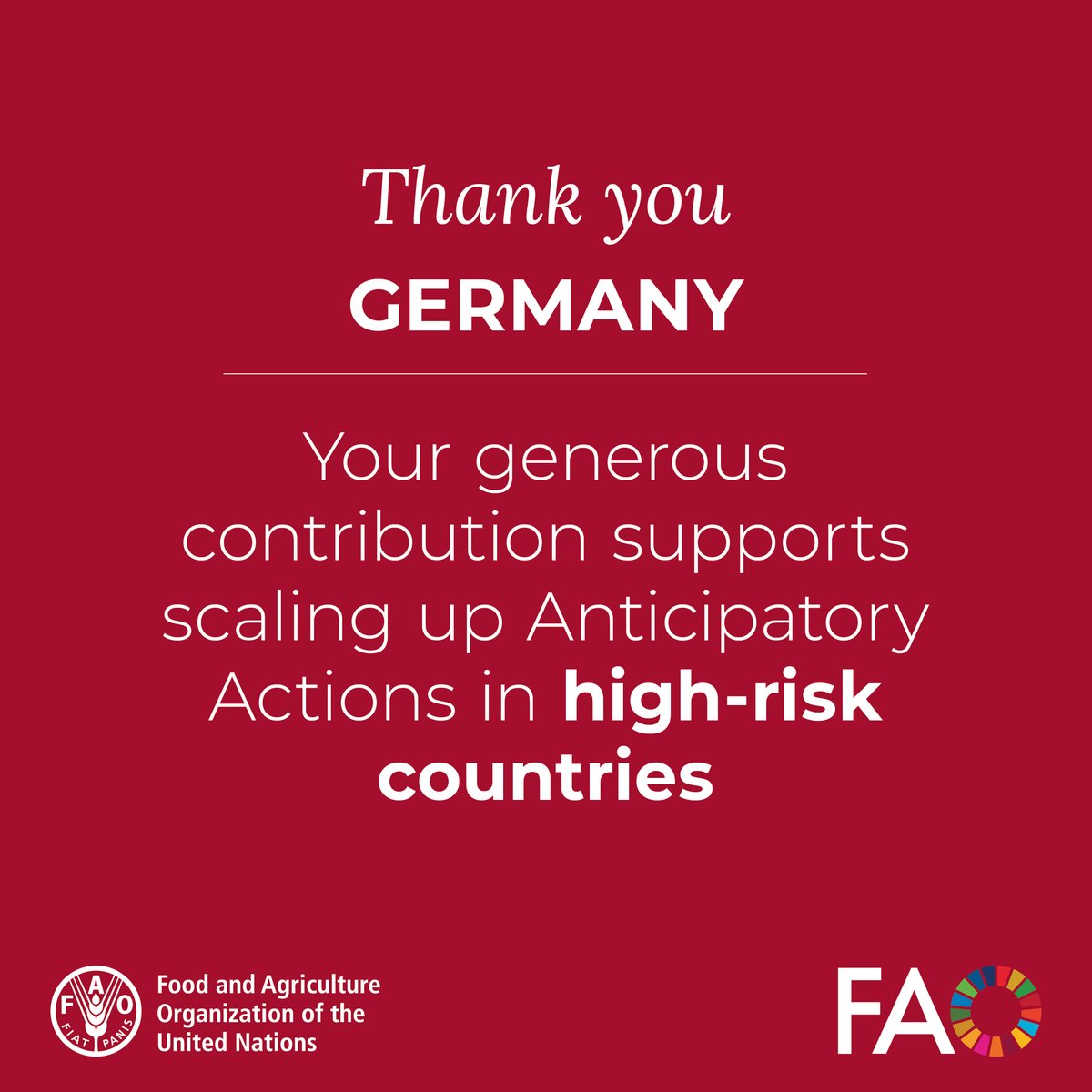 FAO in Emergencies (@faoemergencies) on Twitter photo Thanks to GFFO’s generous funding, <a href="/FAO/">Food and Agriculture Organization</a> helped safeguard the agricultural livelihoods and food security of vulnerable households around the world through timely and appropriate #AnticipatoryActions.
👉bit.ly/3WeBqil Thanks to GFFO’s generous funding, <a href="/FAO/">Food and Agriculture Organization</a> helped safeguard the agricultural livelihoods and food security of vulnerable households around the world through timely and appropriate #AnticipatoryActions.
👉bit.ly/3WeBqil