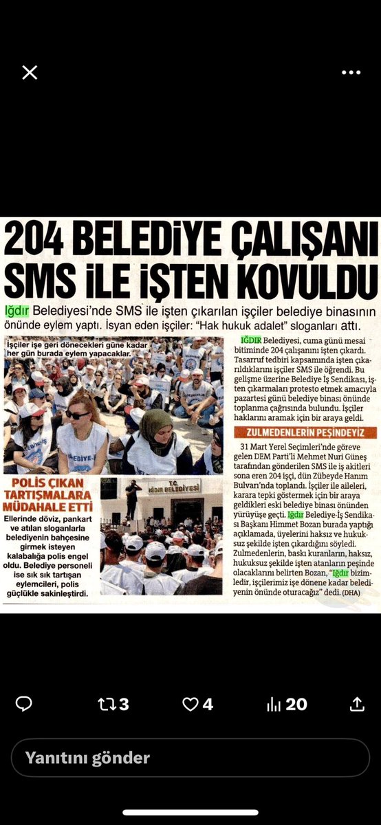 igdirli's tweet photo. #ığdırbelediyesinde204işçikıyımı https://t.co/PWaNWKgk5Z
