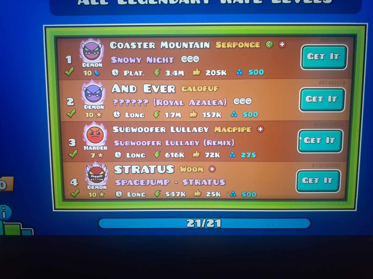 DarK30TwR's tweet photo. #GeometryDash I've completed lotus and, with that, I have completed every legendary and mythic level in GD. What a challenge... https://t.co/T5XoSFKiHm