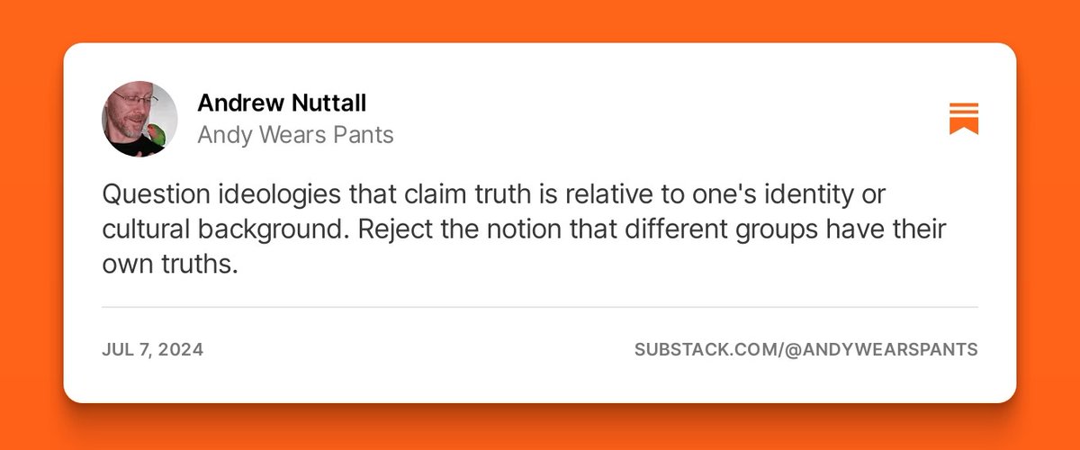 AndyWearsPants's tweet image. #ObjectiveTruth #CriticalThinking #FactsMatter #LogicalReasoning #EpistemicHumility #IntellectualHonesty #RationalDiscourse #EvidenceBasedThinking #QuestionAssumptions #UniversalTruths