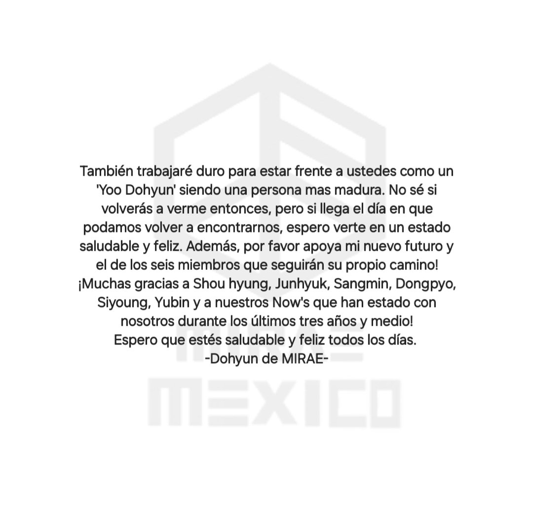 MiraeMexico's tweet photo. Hola somos MIRAE 
°
​°
°
Trad: @MiraeMexico
#미래소년 #MIRAE
#NOW #나우
#이준혁 #LEEJUNHYUK
#리안 #LIEN
#유도현  #YOODOHYUN
#카엘 #이��민 
#손동표 #SONDONGPYO
#박시영 #PARKSIYOUNG
#장유빈 #JANGYUBIN 
#LEESANGMIN 
#시마다쇼 #SHIMADASHOU https://t.co/LtGP22YVUm