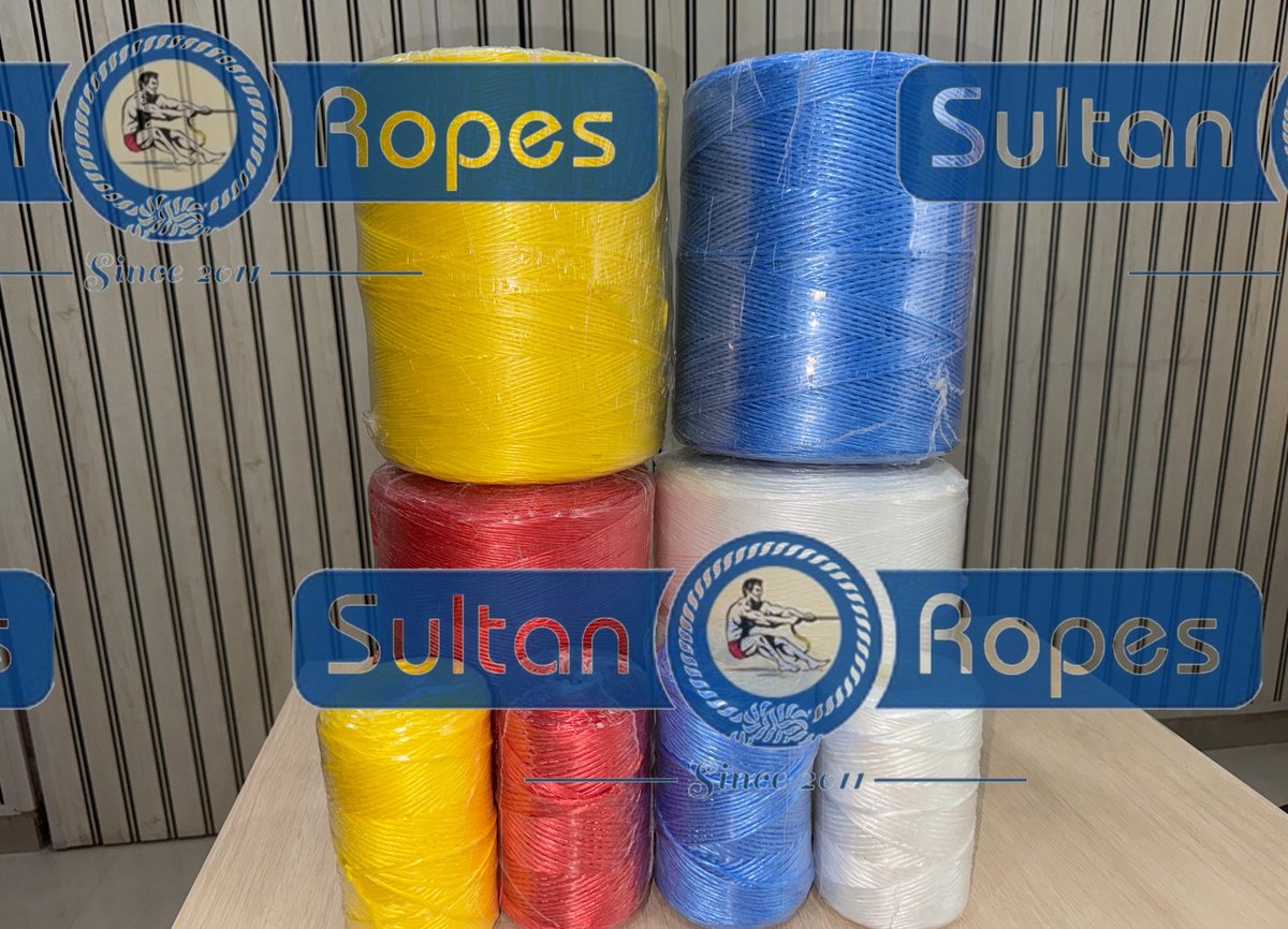 SultanRope's tweet photo. 100% virgin Best grade PP Baler Twine
UV Resistant Superior Quality
Red,Blue,Green,Orange,Yellow,White,Brown Polypropylene rope
12000 D, 18000 dener,24000 deniar,16000 dtex
Packaging &amp; Agriculture Rope Manufacturer and Exporter https://t.co/BcGCmyirmf