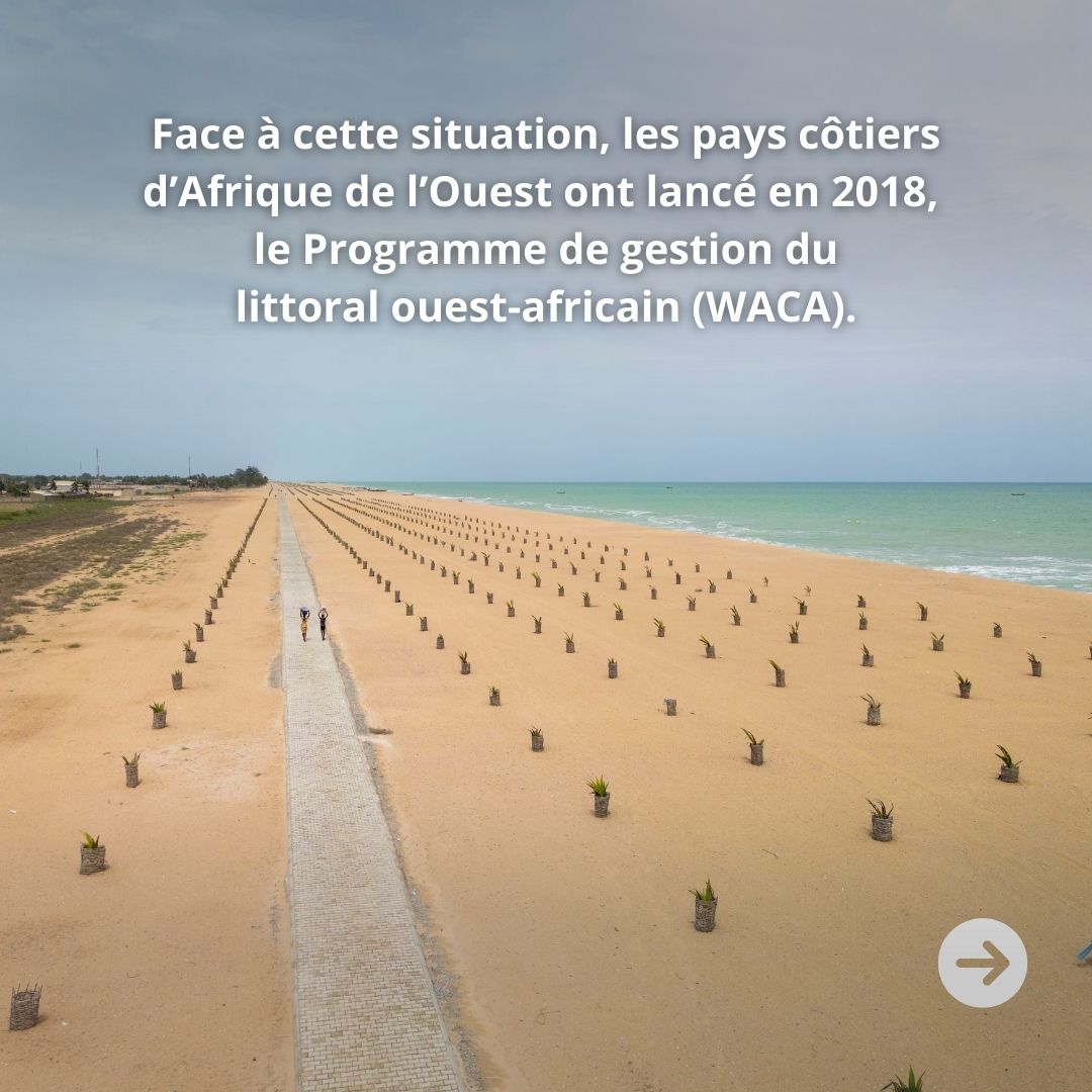 BM_Afrique's tweet photo. #PhotoStory | Chaque année, en moyenne, 13 % de la population est touchée par les inondations. 

Les initiatives et les projets @wacaprogram se multiplient et changent la donne. 

Tour d'horizon sur les actions et l'impact WACA dans la région ⤵️