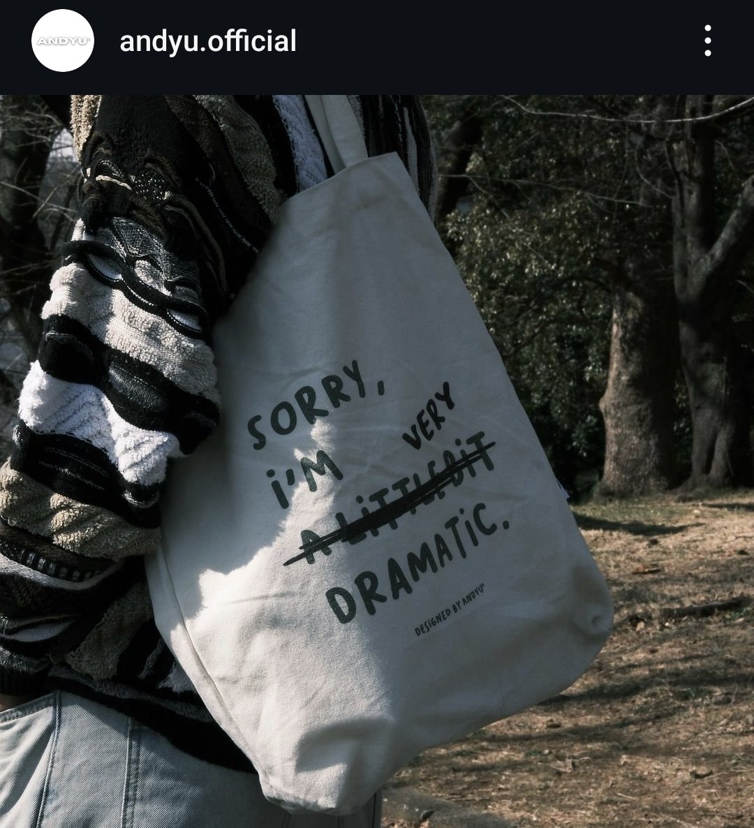 jinqing_tooth's tweet photo. This tote bag will be PERFECT for me 😆 #andyu https://t.co/vsz1EcTsZf