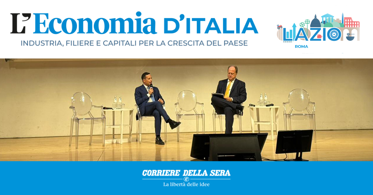 #Economia, il punto di <a href="/cridio/">Cristiano Dionisi</a> con il <a href="/Corriere/">Corriere della Sera</a> a "L’Economia d’Italia: industria, filiere e capitali per la crescita del Paese":

🗣️ "Nel #Lazio una inversione di tendenza, #export a +8,5% nel primo trimestre 2024". 

Leggi ➡️ tinyurl.com/28ryt3rw
#9luglio #PMI #Unindustria