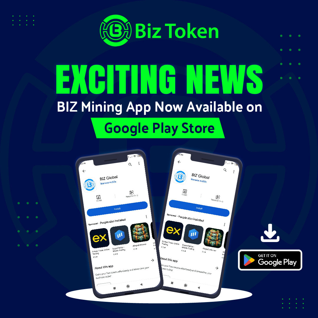 bizeglobal's tweet photo. ๐Exciting News ๐ข
Biz Mining App Now Available On Google Play Store๐ฑ
๐Google play store app link: https://t.co/4GG4dK77Ai
#BizToken #Bizmining #cryptocurrency #Bizecosystem
#cyptomining https://t.co/dNWF16E6yq