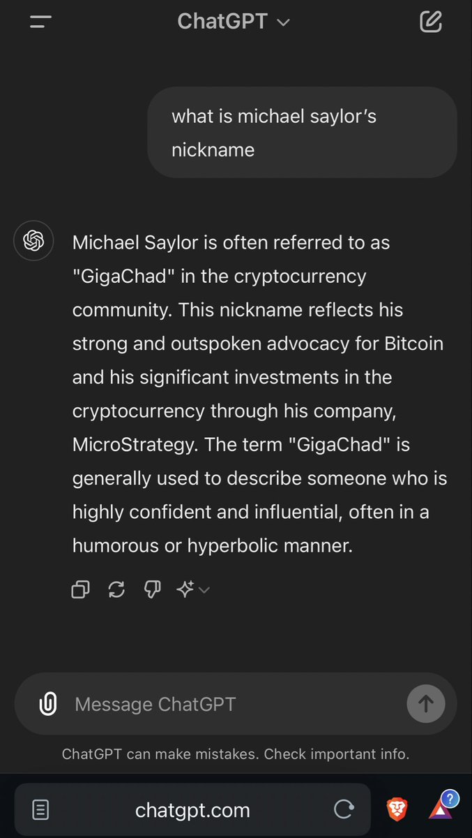 gigagriff's tweet photo. Michael Saylors nickname is literally $GIGA Chad https://t.co/CKfesZxsG1