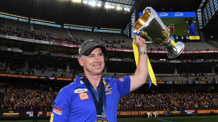 TheStanleyLai's tweet photo. Thank you Adam Simpson, for the 2018 premiership, the many years of finals and friends, Family, Flags. Your senior players have let you down. Your legacy will forever be remembered. Wishing you all the best in your future endeavours #ThanksSimmo #Afl #coach @WestCoastEagles https://t.co/ISVp6nHZSk
