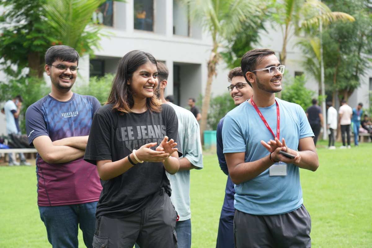 AdaniUniversity's tweet photo. A few candid moments from the MBA (Infrastructure Management) batch 2024 were captured during their ice-breaking session at the induction program.

The University is bustling, creating bonds beyond classrooms.!

#AdaniUniversity #MBAInfrastructureManagement #MBA #Induction https://t.co/BWg2L2sfMb