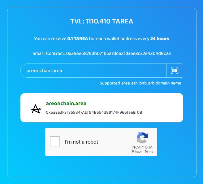 Chains.tools ๐ ๏ธ All-in-one crypto toolbox (@chains_tools) on Twitter photo ๐We've officially integrated the <a href="/areadomains/">Areon Name Service (.area)</a> SDK into the #Web3 Faucet Tool
Now, users can use .area domainsโhuman-readable names instead of 0x long wallet addresses
Try it out: chains.tools/faucet/areon
And this is just the beginning ๐
<a href="/AreonNetwork/">Areon Network</a> #Areon #AreonNetwork ๐We've officially integrated the <a href="/areadomains/">Areon Name Service (.area)</a> SDK into the #Web3 Faucet Tool
Now, users can use .area domainsโhuman-readable names instead of 0x long wallet addresses
Try it out: chains.tools/faucet/areon
And this is just the beginning ๐
<a href="/AreonNetwork/">Areon Network</a> #Areon #AreonNetwork