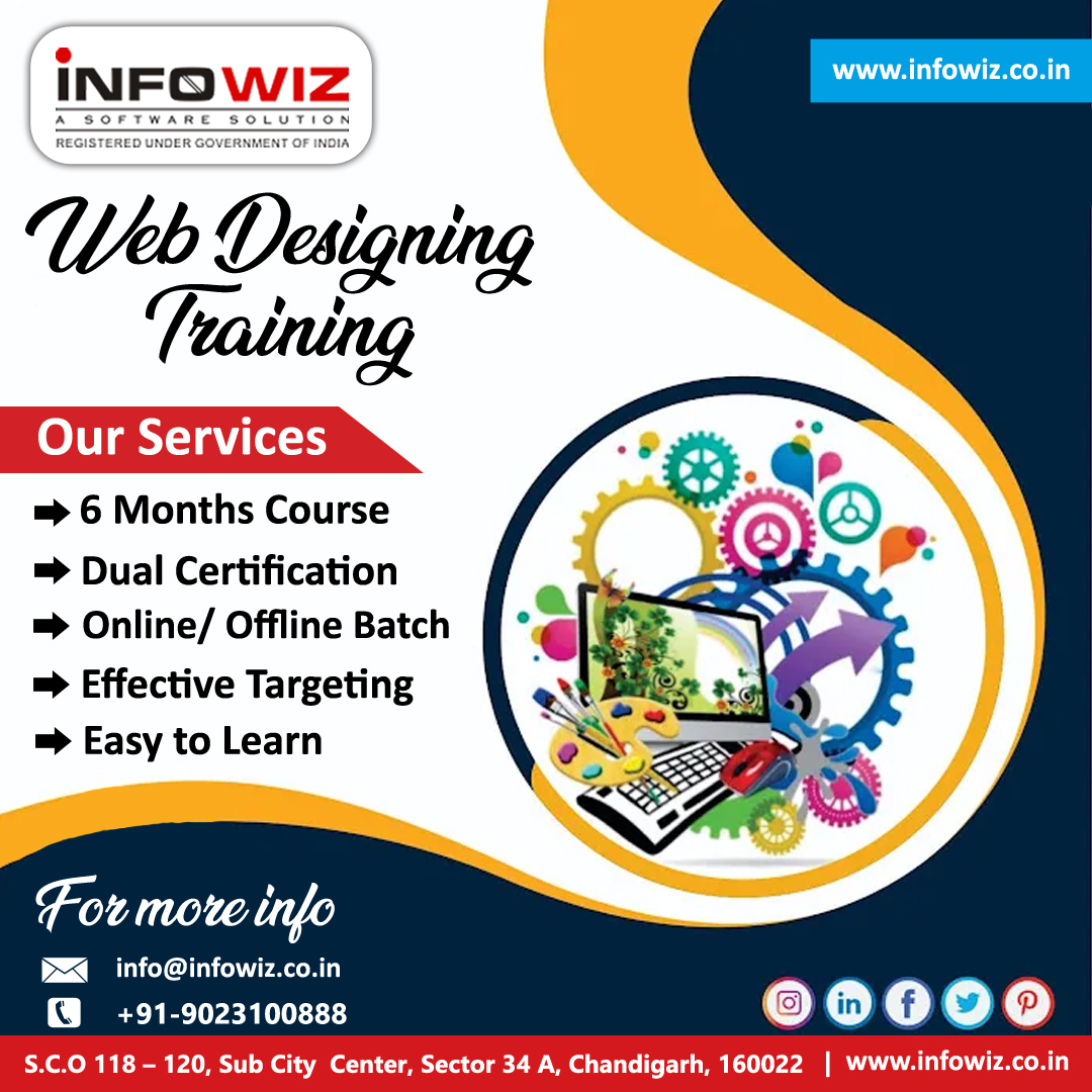 Infowiz3's tweet photo. Empower Your Skills, Web Designing Best Web Designing Company in Chandigarh i.e. INFOWIZ where our team of experts designers are improvising quality, state-of-the-art and appealing Web Designing services to the numerous Client 9023100888 info@infowiz.co.in https://t.co/7ZR0U0IBR6 https://t.co/gfHANTjThK