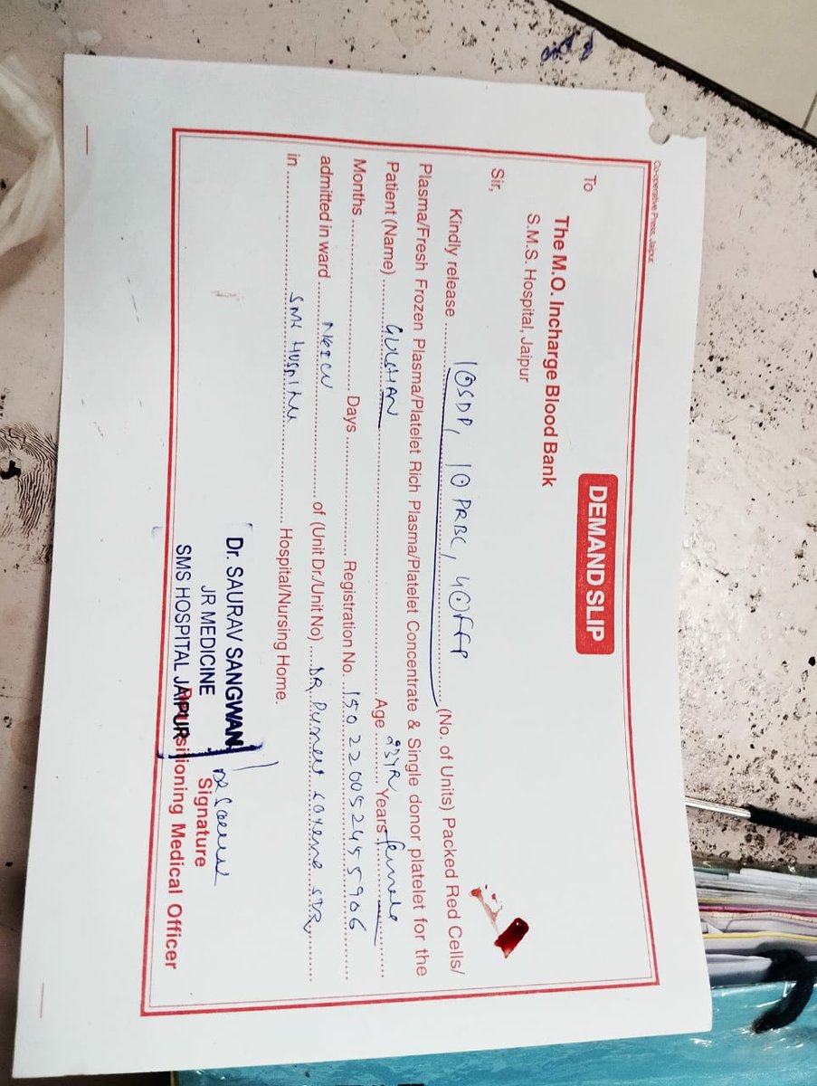 DadhichVr's tweet photo. Urgent 
A+ donor required at SMS hospital jaipur patient is in critical condition contact 6377271345
@BloodDonorsIn @RavindraBhati__ @VasundharaBJP @MoHFW_INDIA https://t.co/WuKvgeOwpH