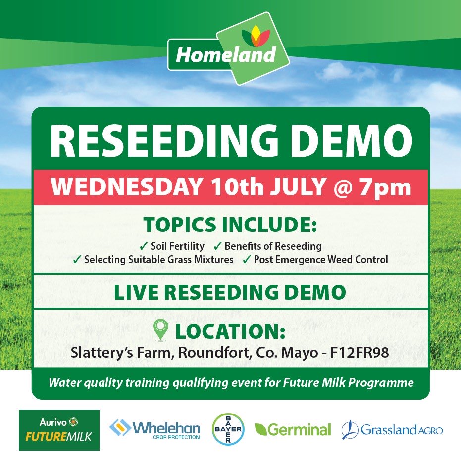 Looking forward to an informative evening tomorrow in the west, anyone looking for information on any aspect of reseeding, please come along and ask plenty of questions! ⁦<a href="/McEvoy_M/">Mary McEvoy</a>⁩ ⁦<a href="/Germinal_Ire/">Germinal Ireland</a>⁩