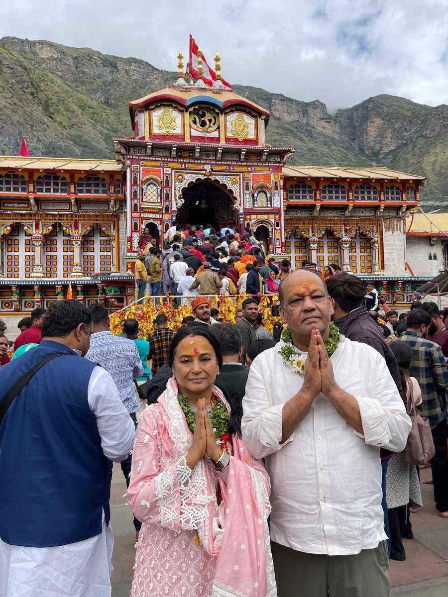 NavinAgarwal_'s tweet photo. When the Divine beckons, how can one help but answer the call?

A lifelong wish for the darshan of the sacred Badrinath-Kedarnath temples came to fruition recently. The deities finally called upon us and we visited their majestic abodes.

Part of the revered Char-Dhams, the Badrinath-Kedarnath shrines are a living testimony to India’s timeless #spiritual legacy. Making our way through stunning Himalayan vistas, the Badrinath temple appeared serenely before us, the mighty Neelkanth peak looming large in its backdrop. Such grandeur! And what peace. Amidst chanting of mantras, reverberation of dhols and shankhnaad, we did our aarti with and infinite gratitude.

Continuing to Kedarnath, we #trekked accompanied by sounds of the Mandakini and many other, to reach the ancient shrine. The glorious temple stood resilient against the elements, sanctuary to the faith of millions of bhakts. It was heartening to see the cleanliness and order maintained at these temples. We offered our prayers and asked for blessings.

Witnessing the ocean of pilgrims that comes for just a glimpse of the Divine, one wonders, does their devotion put the divinity in the Divine? #IncredibleIndia