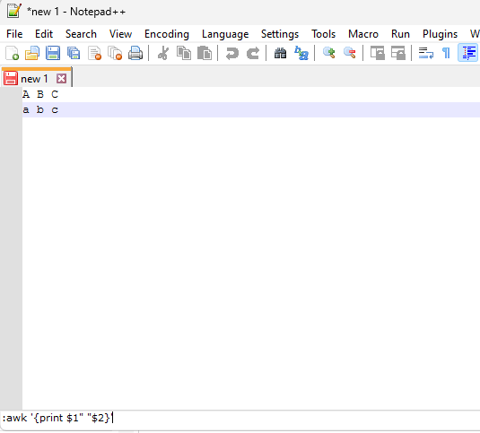 anyone want this?
i got awk in my notepad++