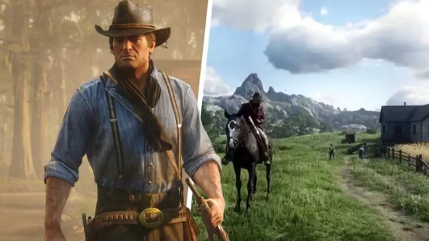 RGamesResource's tweet photo. 🤠 𝗥𝗲𝗱 𝗗𝗲𝗮𝗱 𝗥𝗲𝗱𝗲𝗺𝗽𝘁𝗶𝗼𝗻 𝟮 🐎 hidden room and treasure found after five years 👀 https://t.co/QQT2JfXUGd

#ArthurMorgan #RedDeadRedemption2 #RDR2 #RedDeadRedemptionII #RedDeadRedemption #RDR #RedDeadOnline #RedDeadRedemption3 #RockstarGames #WildWest #cowboys https://t.co/y5mI7QCoEm