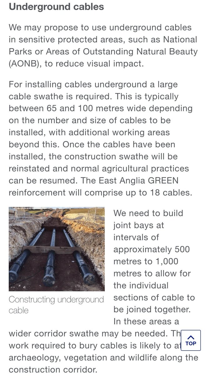 Dear <a href="/nationalgrid/">National Grid</a>, are the units correct? Is it 65-100 metres or centimetres?

What are the spec of the cable shown in terms of MW to get a feel?