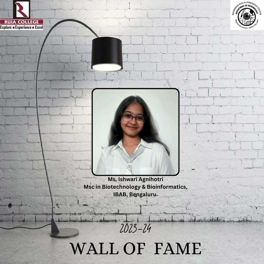 Ruia Microbiology Department tweet media