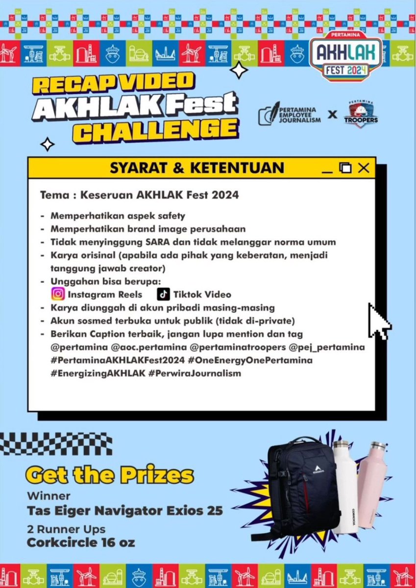 nggak sabar banget untuk datang ke pertamina akhlak festival 2024, semoga acaranya bisa berikan inspirasi &amp; edukasi yang berharga. dan acaranya bisa memberikan manfaat bagi semua orang. nggak akan menyesal telah beli tiket, acaranya keren &amp; gokil #OneEnergyOnePertamina
👇