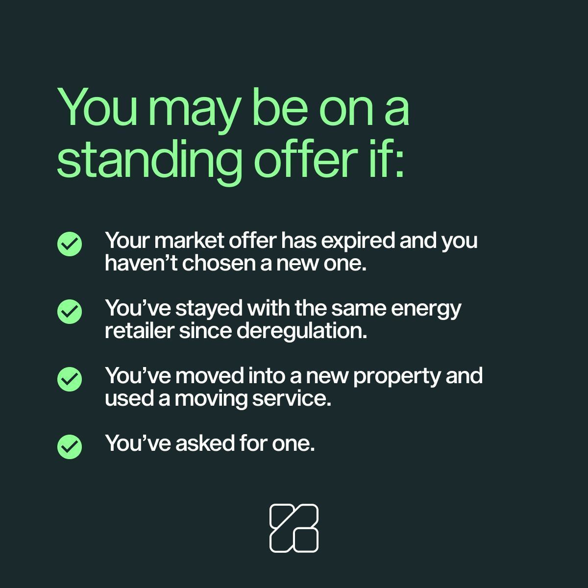 zemblau's tweet photo. Could your business be overpaying on energy with default rates? 

You might be on a standing offer if:
* Your market offer expired
* You’ve never switched retailers
* You moved and used a moving service
* You requested one

Contact us today: https://t.co/M2h8VQcQ3h https://t.co/jUcY3AeNLk