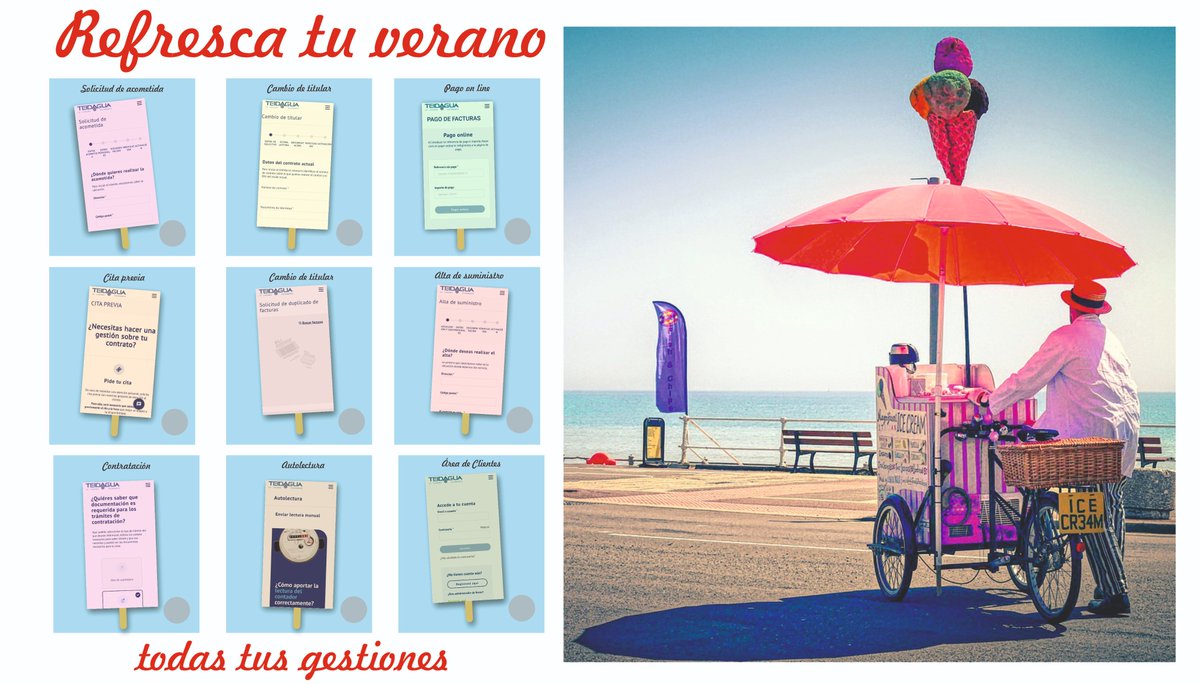 No... no nos encontrarás en el carrito de los helados 🍦

...pero siempre nos tendrás a tu disposición en nuestra #ÁreaDeClientes 🤳 acortar.link/DuiUyg

🌞 #TusGestionesEnVerano 🧑‍💻