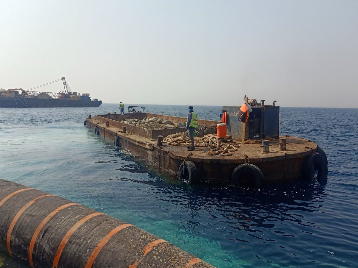 pcmarinee's tweet photo. Our ongoing project!
Works and Material (Marine Works) Sub-Contract, as part of Shuaiba Desalination Plant Technology and Expired Assets Replacement Project.
Owner- SWCC.
Project Total Value- SR 47,559,386
Completion Date- 2024.
#pcmarine #project #SaudiArabia https://t.co/4TIIuvdwgr