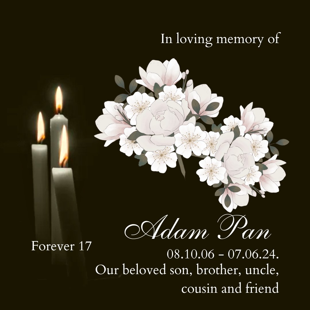 qambl2ab's tweet photo. 17 forever - On July 6th, Adam's body failed him and he passed away. Please say a prayer for him, if you can. https://t.co/hPlv24zlxr