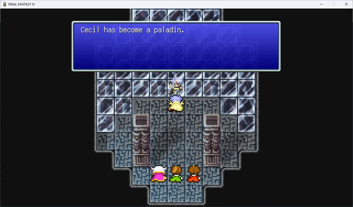 cursedblessing's tweet photo. Reached the part in #FF4 where I stopped on the PS1 version. #JRPGJuly https://t.co/AG26kARdG0