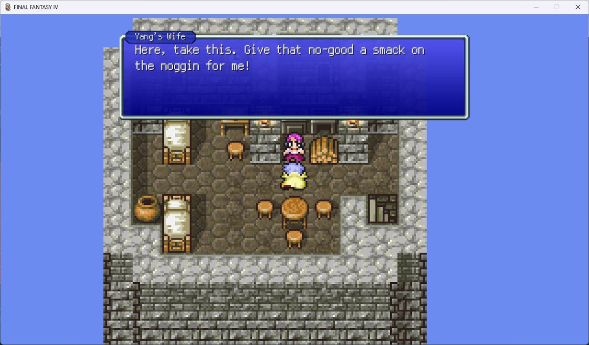 cursedblessing's tweet photo. Reached the part in #FF4 where I stopped on the PS1 version. #JRPGJuly https://t.co/AG26kARdG0