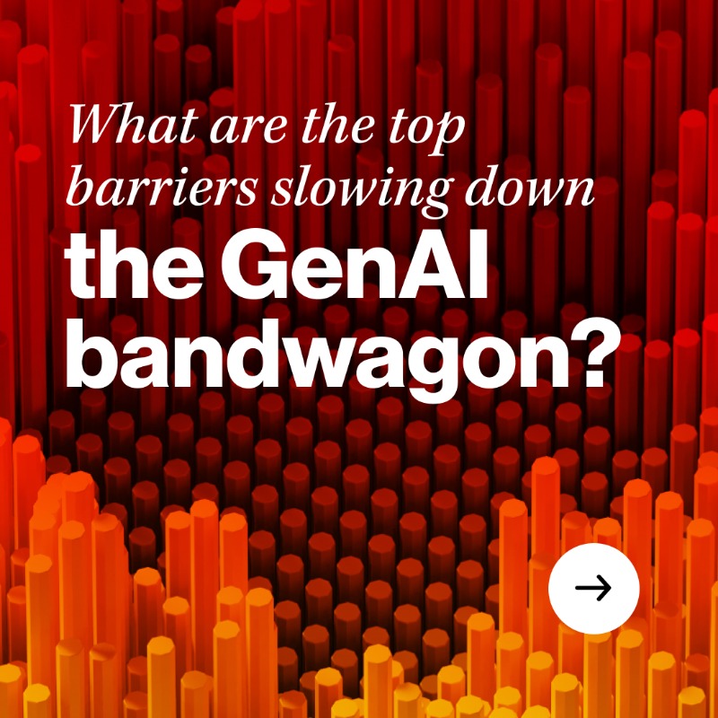HitachiVantara's tweet photo. 🔍📊 The report is in 📄 In partnership with @ESG_Global, we surveyed 800 #IT leaders to shed light on enterprise #GenAI and top barriers to successful adoption. 
 
Click through ➡️ for a glimpse into the eye-opening findings &amp; get the full survey results: https://t.co/FwZIgF1VZa
