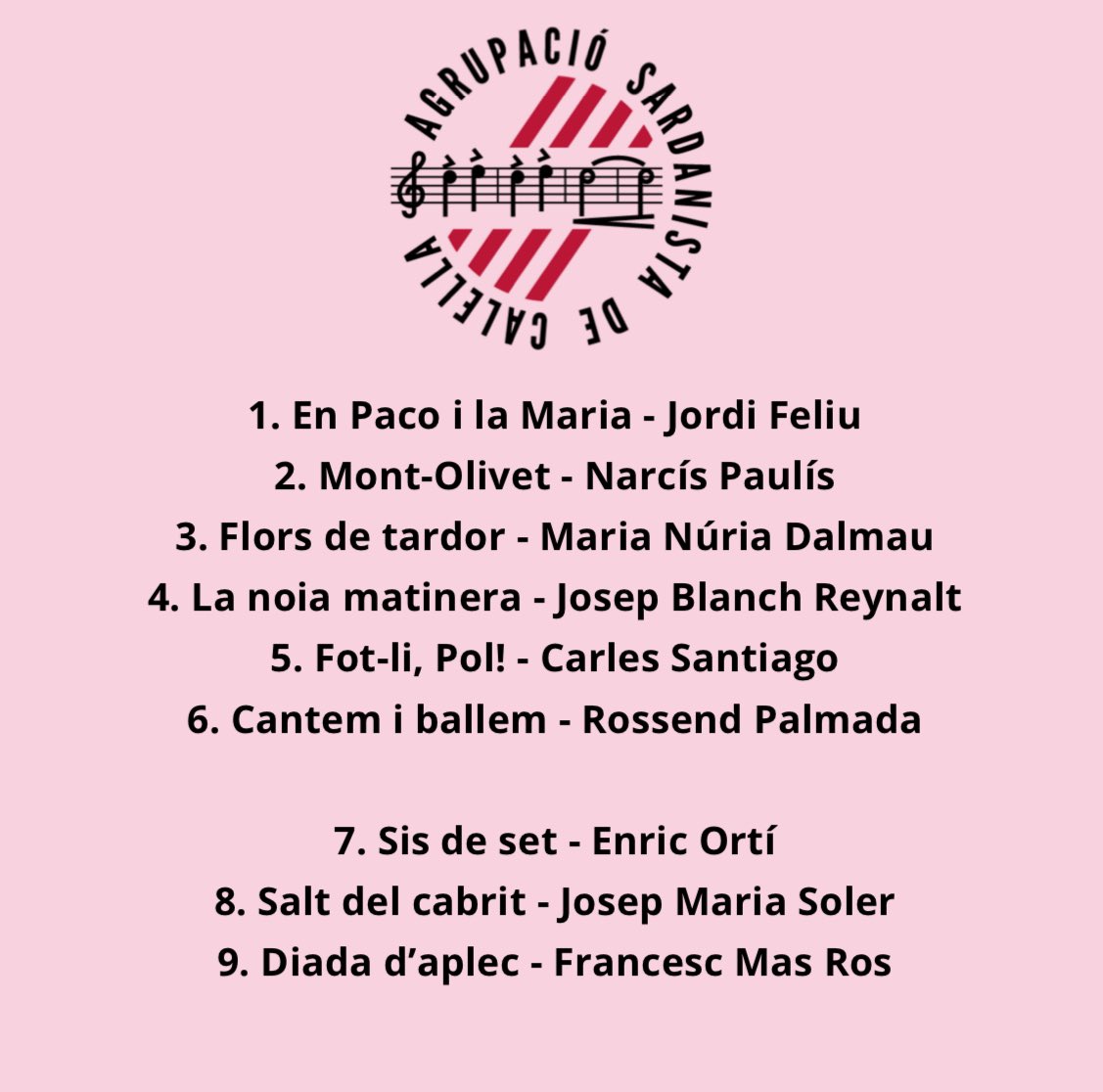 🎼Agenda la Llobregat:

🗓 DIMECRES 10 de juliol
📍 Tiana 
⏰ 21:30h Ballada

🗓 DIJOUS 11 de juliol
📍 Castellar del Vallès 
⏰ 21:30h Ballada

🗓 DIVENDRES 12 de juliol
📍 Manlleu 
⏰ 21h Aplec

🗓 DIUMENGE 14 de juliol
📍 Calella 
⏰ 19:30h Ballada

Ens hi acompanyeu?