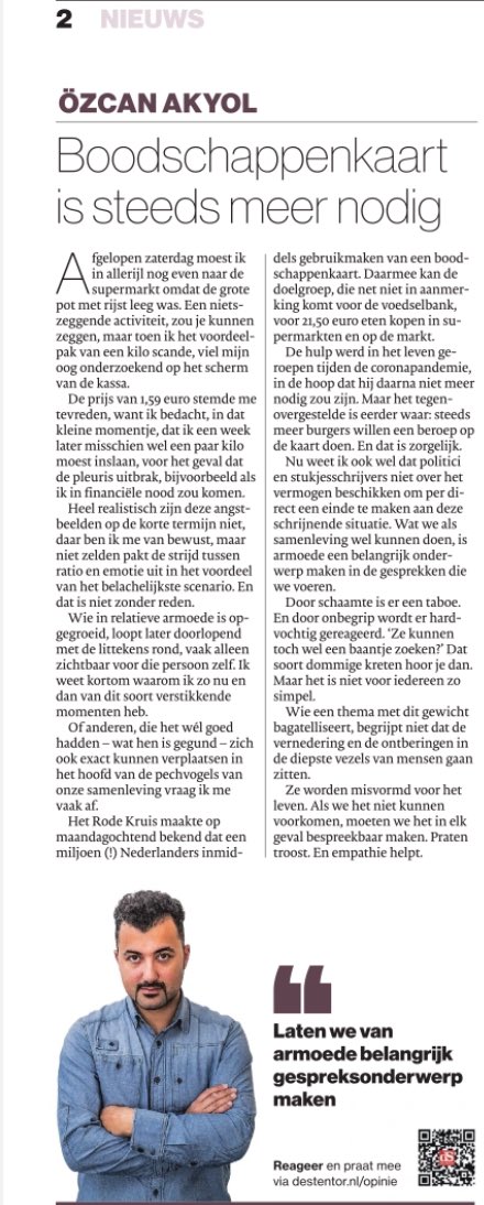 Lees: één miljoen mensen. 
“#armoede gaat je in je diepste vezels zitten” <a href="/OzcanAkyol/">Özcan Akyol</a> #boodschappenkaart