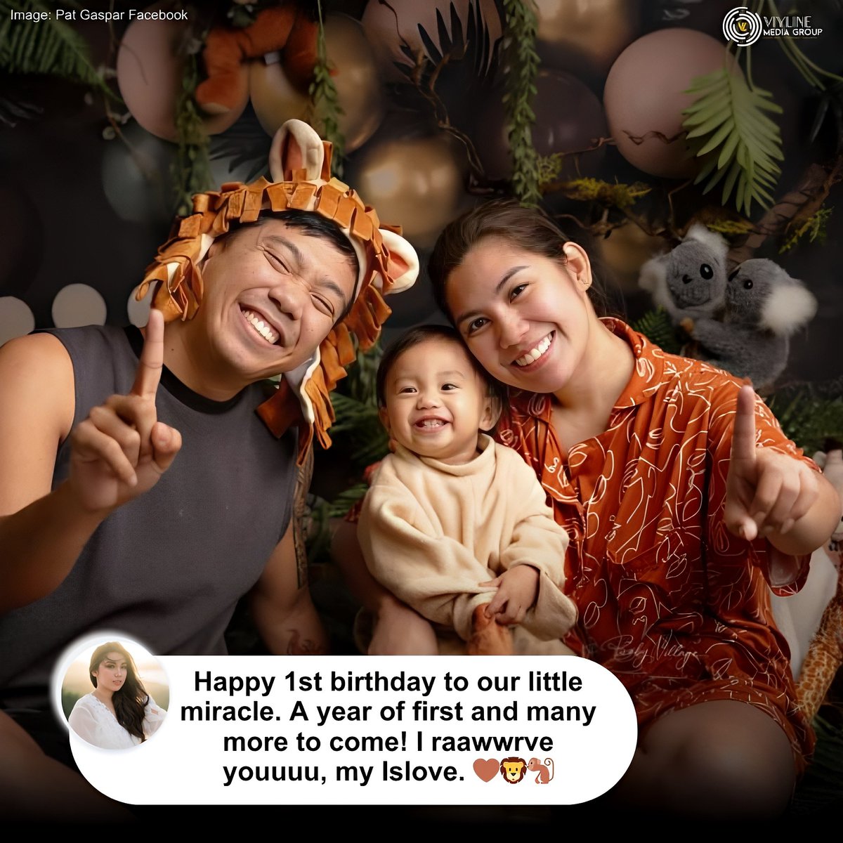 VL_MediaGroup's tweet photo. HAPPY 1st BIRTHDAY, ISLA BOY! 🎉
Baby Isla, cute na cute sa kaniyang safari explorer-inspired photoshoot! 🦁📸🥰
📸 Pat Velasquez-Gaspar | Facebook
#Isla #PatGaspar #BossKeng #TeamPayaman #ViylineMediaGroup https://t.co/O6Fud9KXe3