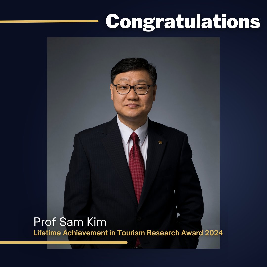PolyUSHTM's tweet photo. Congrats to #PolyUSHTM Prof Sam Kim who received the Lifetime Achievement in Tourism Research Award at the International Conference of Tourism (ICOT) 2024 held in June in Greece, recognising his lifetime contributions to tourism research.
Kudos to Prof Kim, we're so proud of you! https://t.co/Iew1mgwl8G