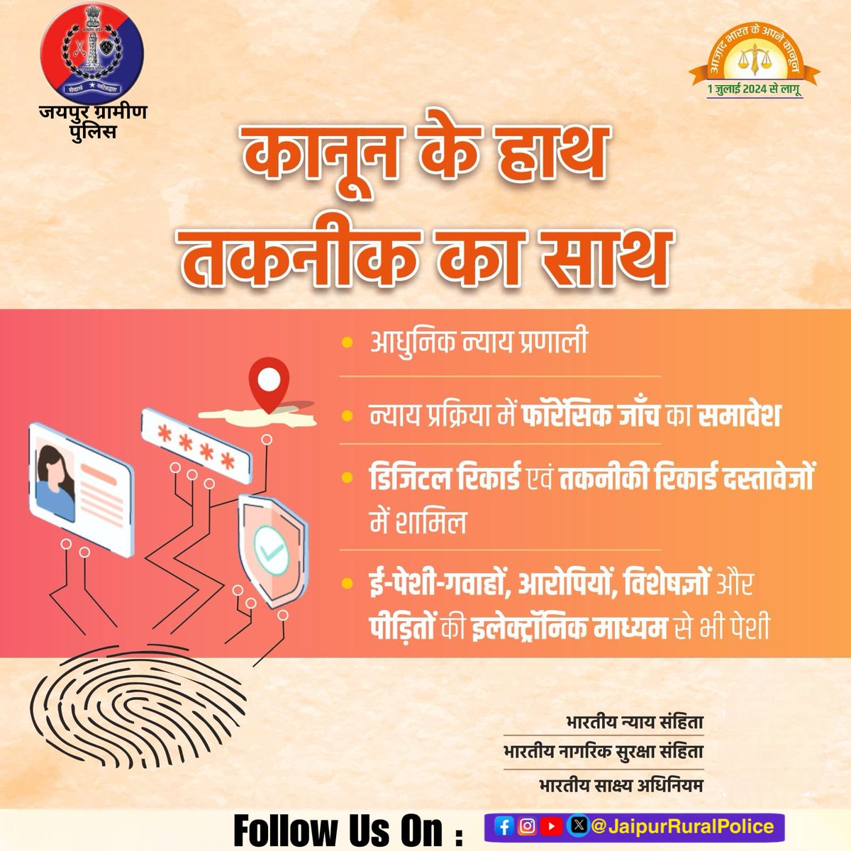 PsSamodPolice's tweet photo. नवीन आपराधिक कानून 2023............... https://t.co/2XYJGV6iWC
