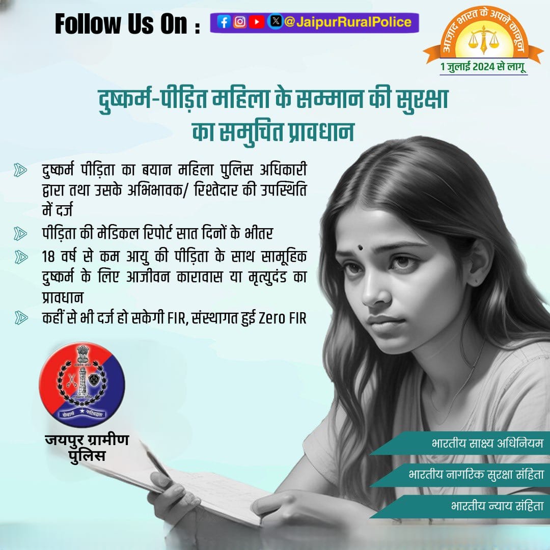 PsSamodPolice's tweet photo. नवीन आपराधिक कानून 2023............... https://t.co/2XYJGV6iWC