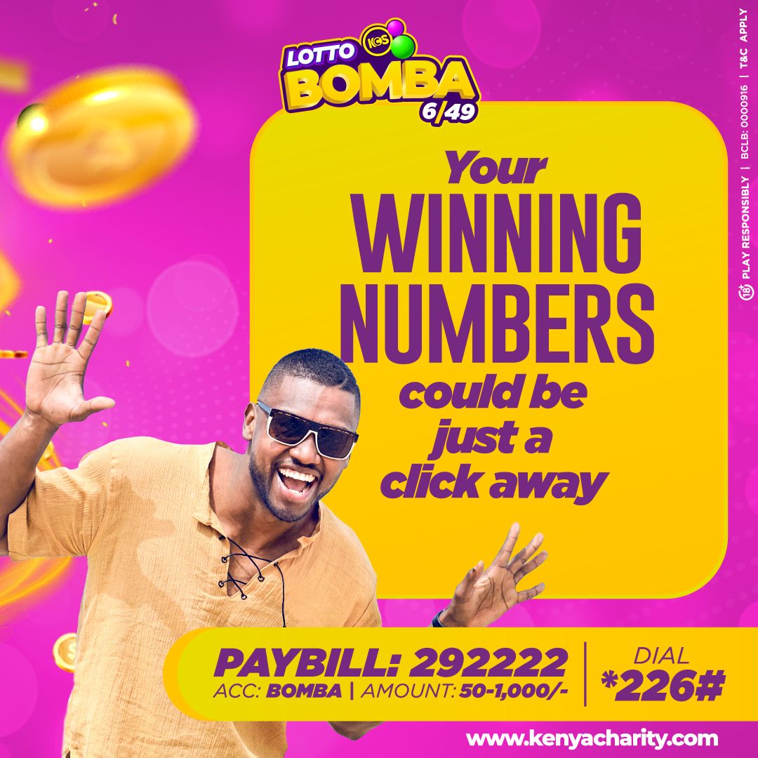 Make a choice to WIN this #ChooseDay !
Up to 25 MILLION tonight at 9PM on the Daily BOMBA draw! MPESA 100 PAYBILL 292222 ACC: BOMBA. Win X25,000 your stake. Play now! Unangoja nini?
#DareToBeAMillionaire #BeAWinner  #WeMakeWinnersEveryday #tuesdayvibe