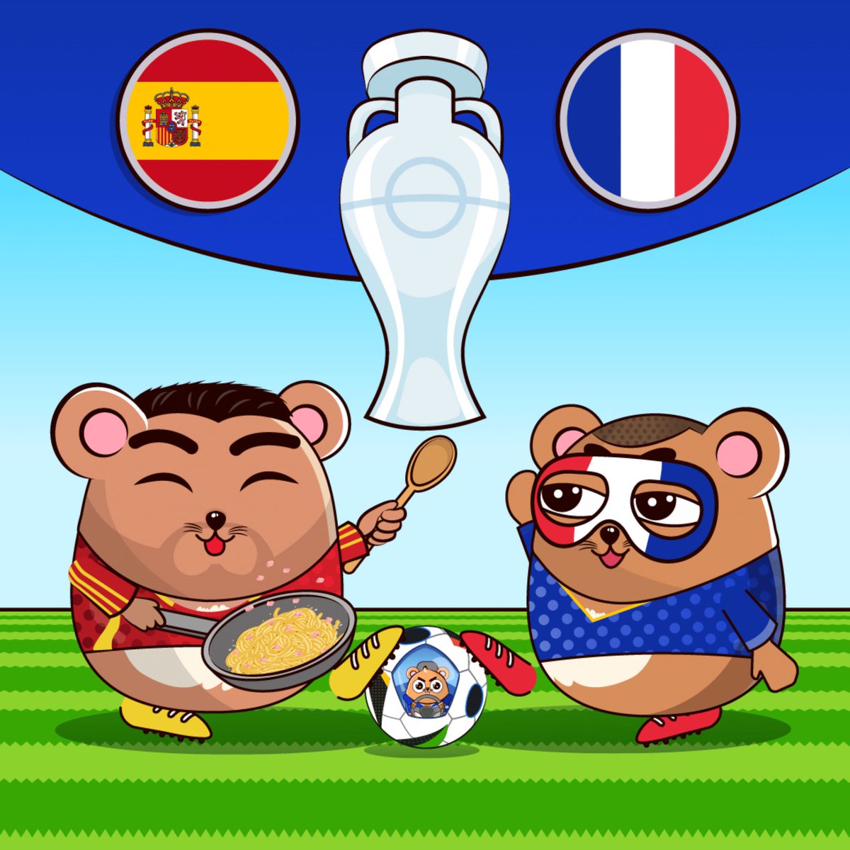 BeTurbo_'s tweet photo. 🏆⚽️ First semifinal turbo showdown: 🇪🇸🆚🇫🇷

France hasn't scored any goals from open play this tournament. 

Will the curse be broken today? 👀

#EURO2024  #SPAFRA #FootballTurbo https://t.co/9PKULma0xN