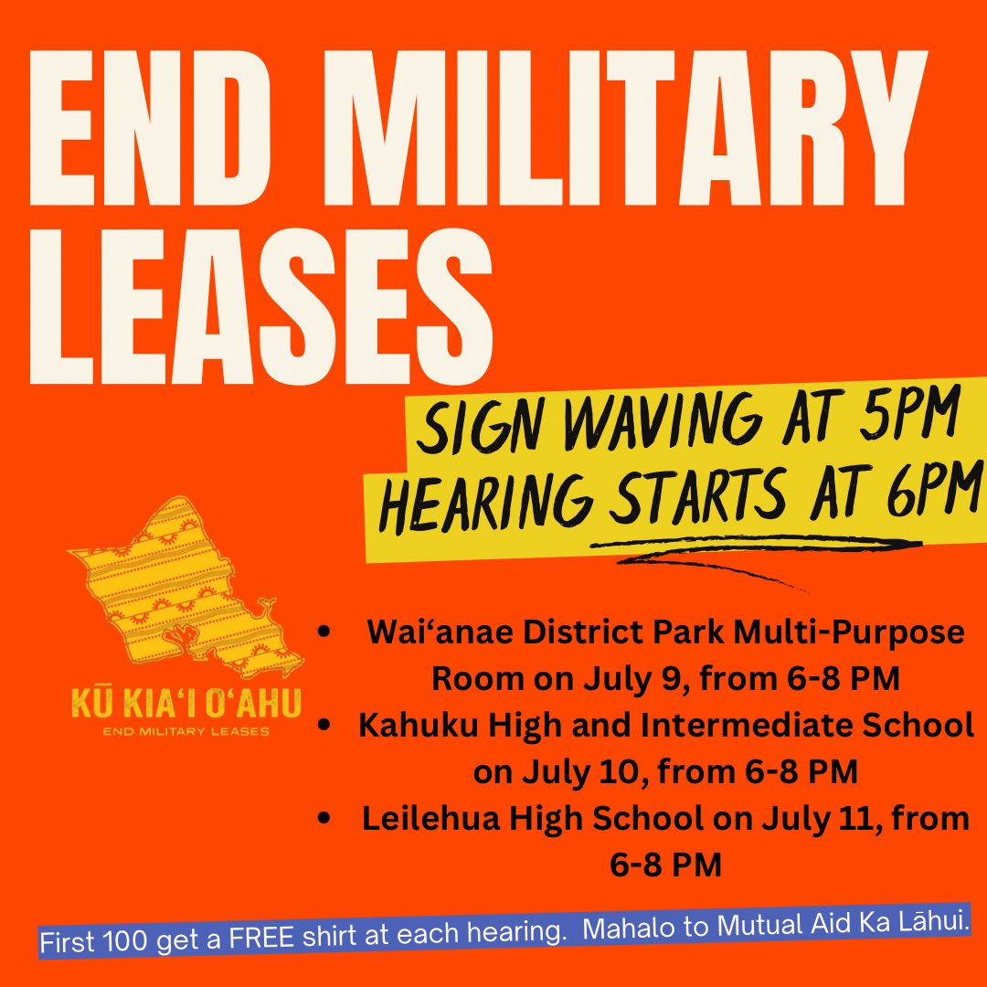 kalahuihawaii's tweet photo. Let the sun set on the Army’s 65 year lease of 6,322 acres of stolen Hawaiian Kingdom.

#KuKiaiOahu #OahuBack #OnipaaOahu #MoanaBack #DemilitarizeOceania #NoMilitaryLeases https://t.co/YwOMZFipH3