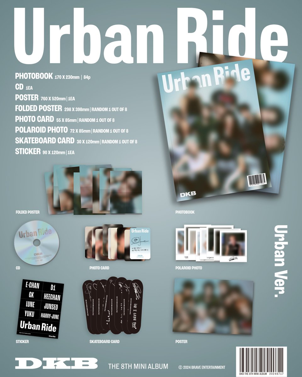 yejiapsatrades's tweet photo. DKB the 8th Mini Album [𝐔𝐫𝐛𝐚𝐧 𝐑𝐢𝐝𝐞] European GO

Deadline: 16 July, 17pm (Spanish time)

-2CD SET: 30€
-1CD SET Ramdom ver: 15€
-1 Ever Ver.: 10€

[+ shipping korea-spain + customs + shipping us to you]

(Go in collaboration with @Echan_Spain)

#다크비 #DKB #UrbanRide https://t.co/NVXC1aaDyV