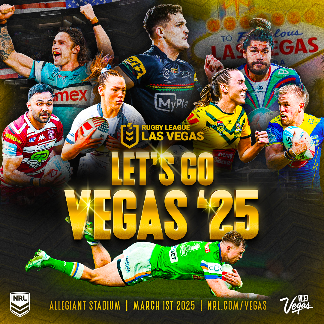 #SuperLeague is going to VEGAS 🎉

In 2025, <a href="/WiganWarriorsRL/">Wigan Warriors 🍒⚪️</a> and <a href="/WarringtonRLFC/">Warrington Wolves</a> will take part in an unmissable Rugby League Event in the biggest sporting entertainment capital of the world, Las Vegas 🏉